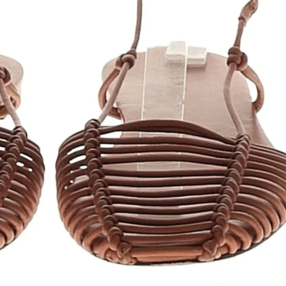 Doen Boho Strappy Sandal Brown with Buckle Size 8 - Picture 6 of 10